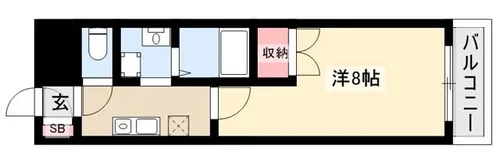 ベルコリーヌ瑞穂【5階】の間取り