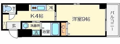 グランディールタカラ【8階】の間取り