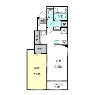 アルモニー ベル Ⅰ【1階】の間取り