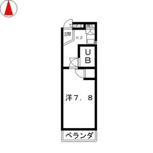 らっこマンションこつこつ【2階】の間取り