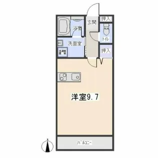 リバーサイドαⅡ【207号室】の間取り