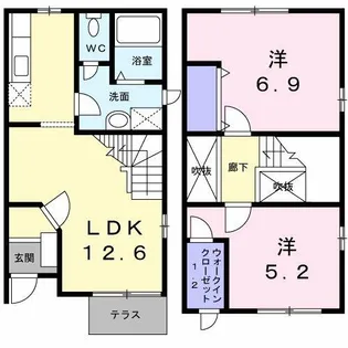 ソレイユ【1階】の間取り