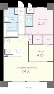 アウトフィールド海老江【9階】の間取り