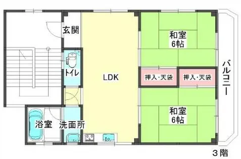 斉藤マンション【1号室】の間取り