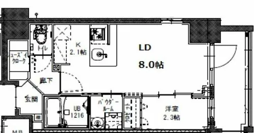 JMFレジデンス海老江【12階】の間取り