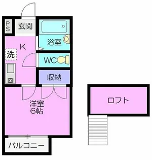 戸崎ハイツA【1階】の間取り