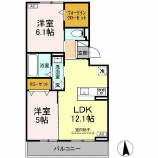 ル・トリシア【2階】の間取り