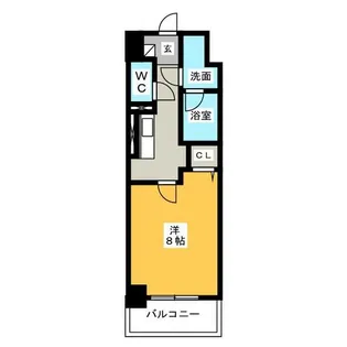 メイプル岩塚本通【1階】の間取り