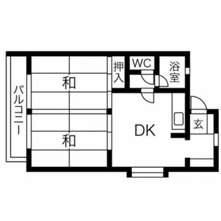 コーポヒロモト【2階】の間取り