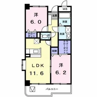 スカイピュア16【4階】の間取り