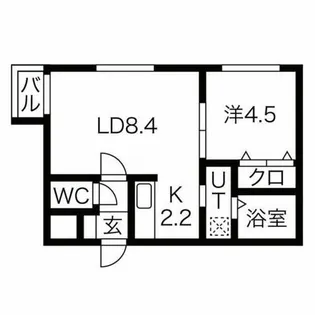 スリーナインYG【5階】の間取り