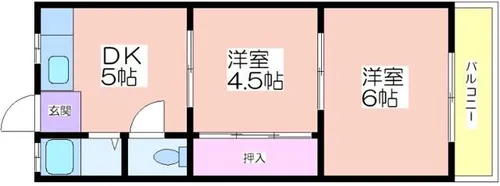 タカイレジデンス【2階】の間取り
