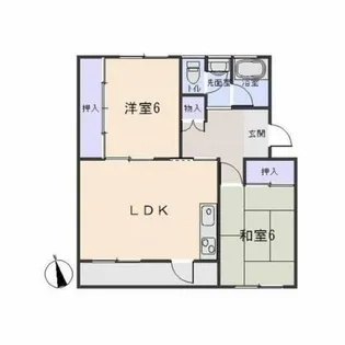 コーポ山手【201号室】の間取り