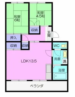 杉山コーポC【302号室】の間取り