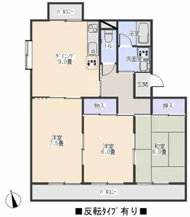マーサヴィラ【202号室】の間取り