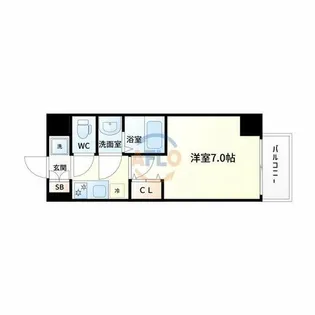 ウインズコート新大阪Ⅱ【8階】の間取り