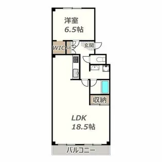 パピネス【602号室】の間取り
