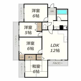 グランドール藤【301号室】の間取り