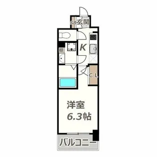 アドバンス天王寺南パキラ【302号室】の間取り