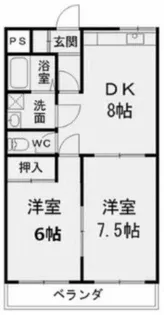 ファミール高畑【205号室】の間取り