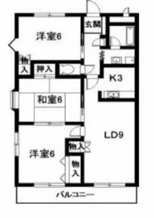 アーバン西岡崎【406号室】の間取り