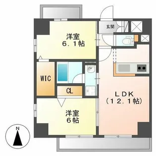 エスペランサ泉【901号室】の間取り