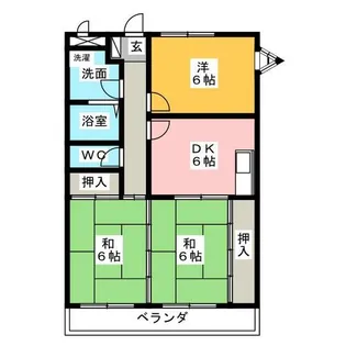 メゾンコスモ【3階】の間取り