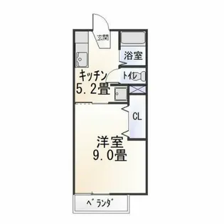 パクスフォーレ上地【2階】の間取り