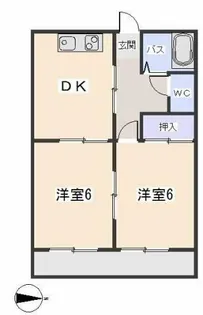 KFビル【403号室】の間取り