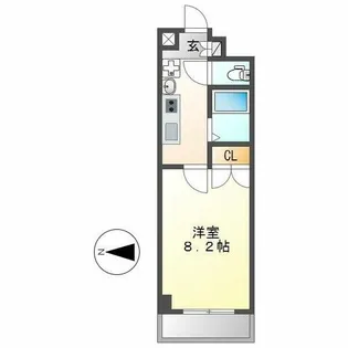 プログレッソ鶴舞【303号室】の間取り