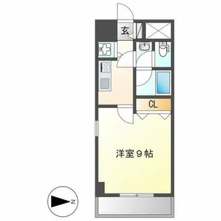 プロシード新栄【201号室】の間取り