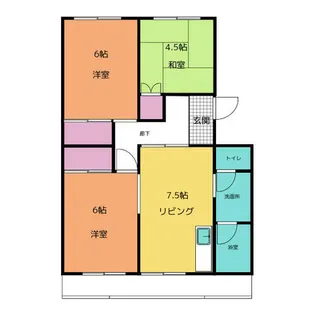 パビリオン百合ヶ丘C棟【2階】の間取り