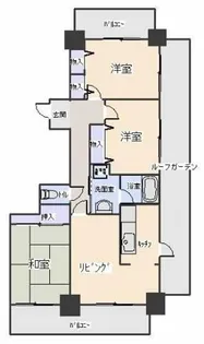 グローリアス岡崎戸崎町【1502号室】の間取り