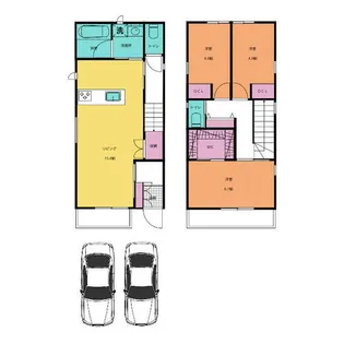 愛知県名古屋市千種区本山町3丁目【一戸建】の間取り