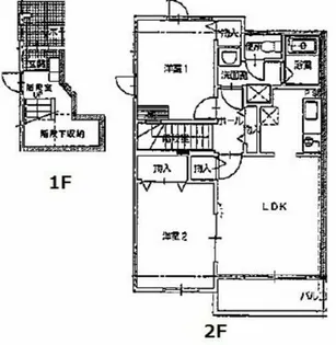 ボーシャルダンC【2階】の間取り