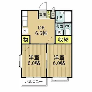 エルディム上地【2階】の間取り