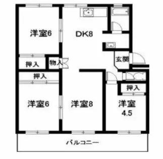 天野ハイツ【302号室】の間取り