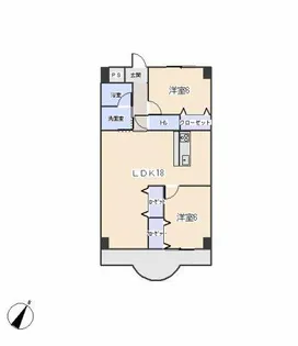 天神山マンションⅠ号館【4階】の間取り