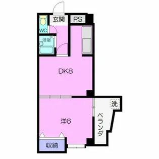 イーストガーデンポプラ館【402号室】の間取り