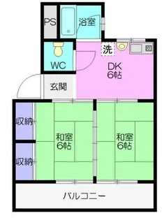 ヴィレッジ東海【4階】の間取り