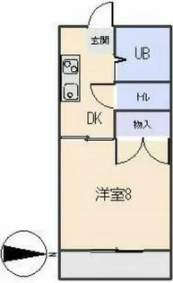 ビューコートKF【406号室】の間取り