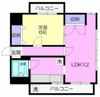 コメルスⅢ【403号室】の間取り