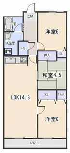 アリア32レジデンス【3階】の間取り