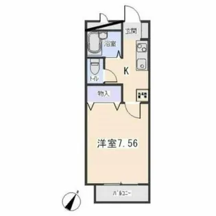 ベルドミール(大平町)【1階】の間取り