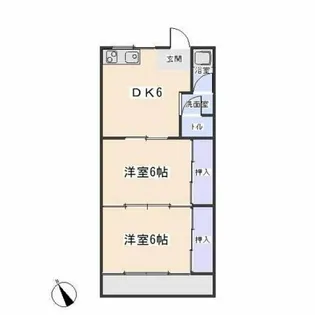 コーポこと【102号室】の間取り