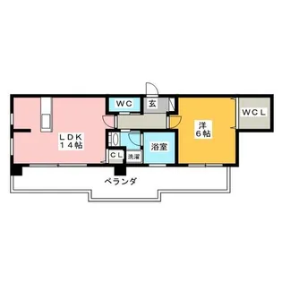 ファーストレジデンス栄【7階】の間取り