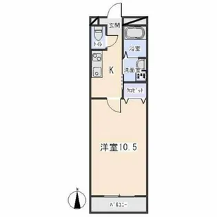 アンプルール リーブル さつき【1階】の間取り