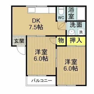 池田ハイツ88【2階】の間取り