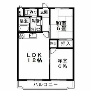 レジデンスボナール【3階】の間取り