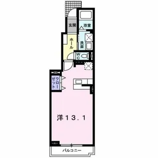 ハーヴェストⅡ【102号室】の間取り